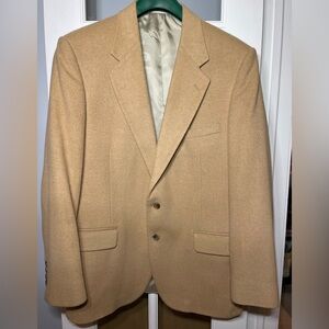 Men’s Classic Tan Blazer-100% camel hair